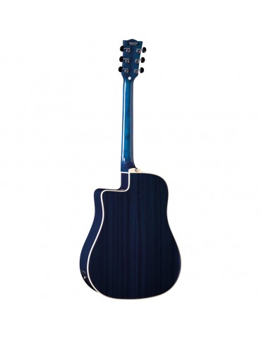 EKO NXT D100CE See Through BLUE CHITARRA ACUSTICA ELETTRIFICATA
