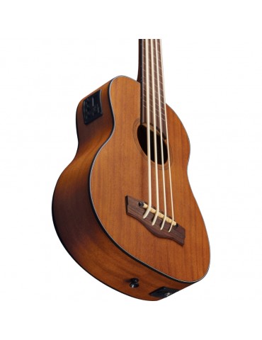 EKO UKU DUO UKUBASS FRETLESS EQ UKULELE ELETTRIFICATO NATURAL + BAG