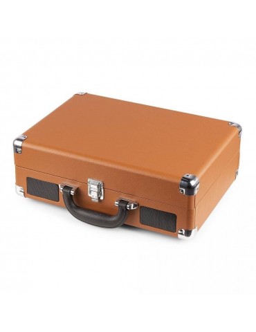 FENTON RP115F Giradischi amplificato portatile a valigetta con BT Brown