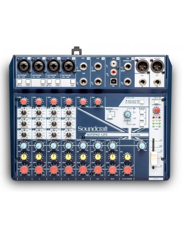 SOUNDCRAFT Notepad-12FX mixer analogico usb 12 canali
